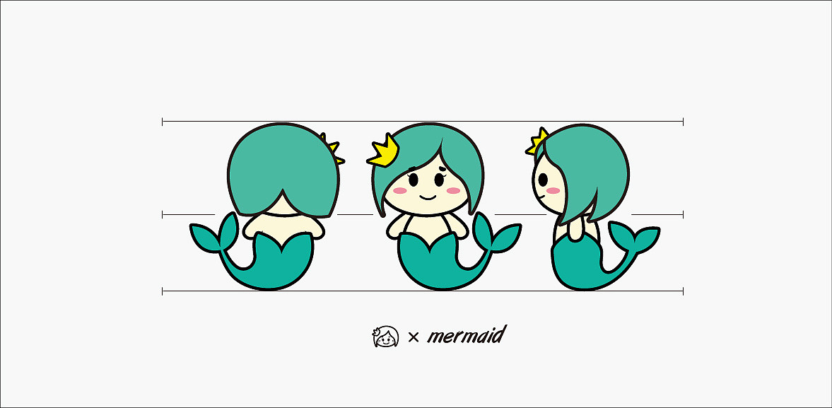 mermaid×2019 IP DESIGN平面设计
